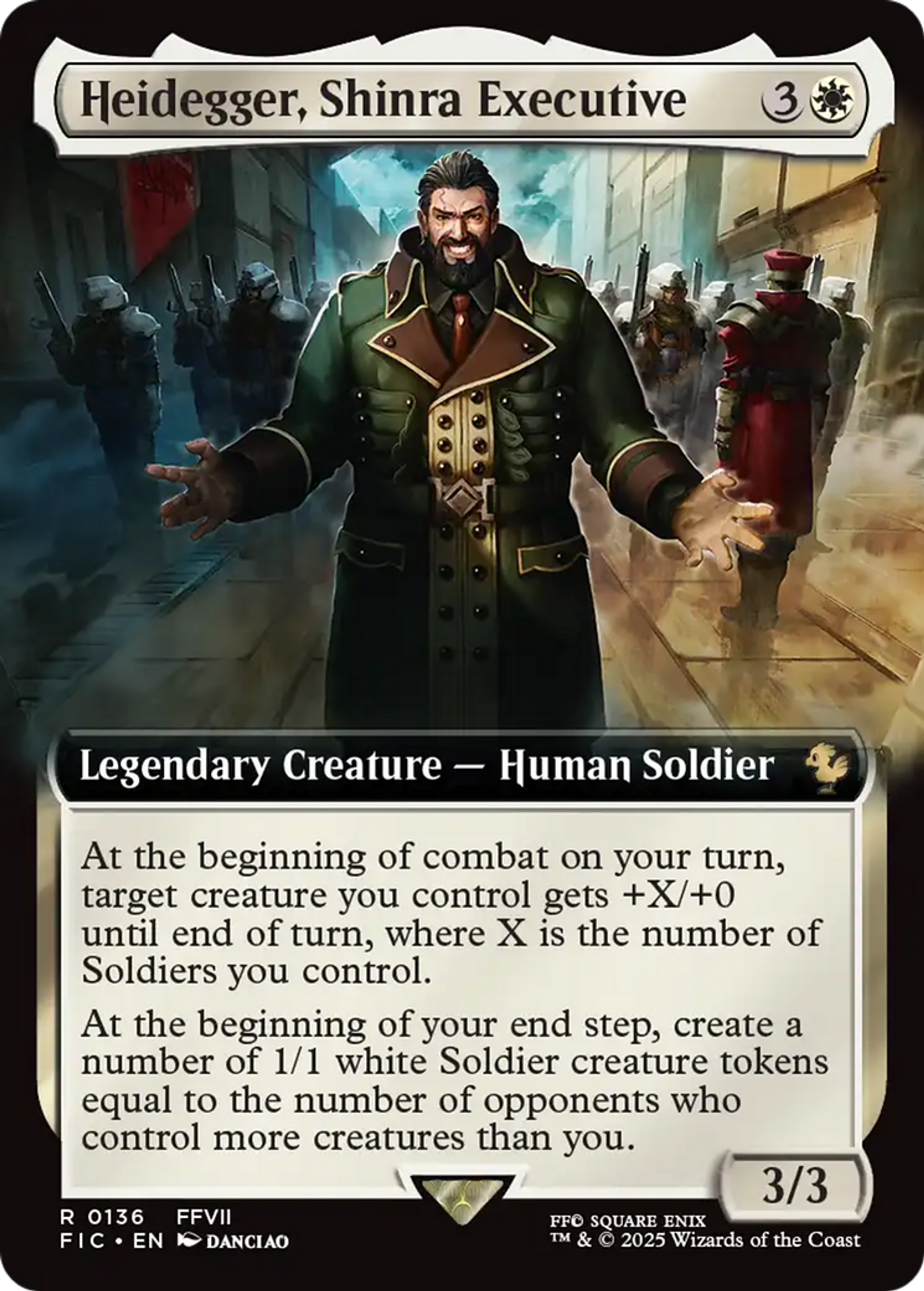 Heidegger, Shinra Executive — Final Fantasy Commander — Magic: The Gathering