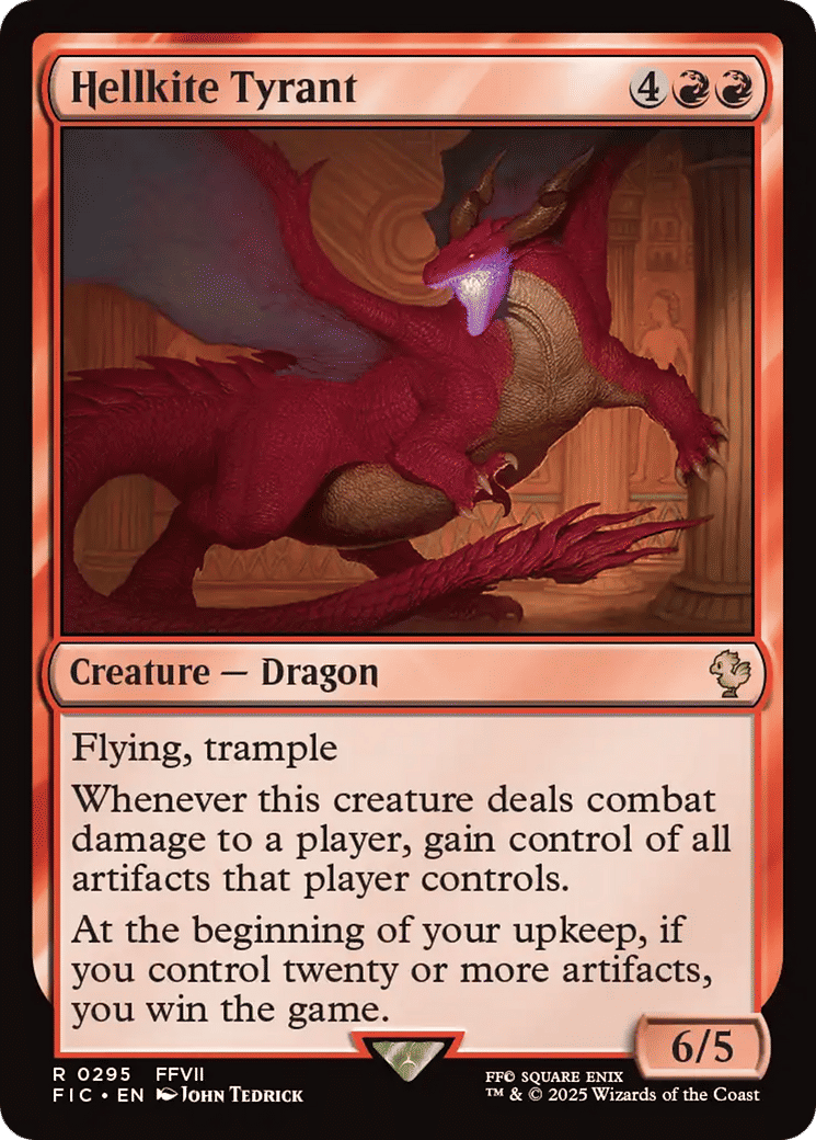 Hellkite Tyrant — Final Fantasy Commander — Magic: The Gathering