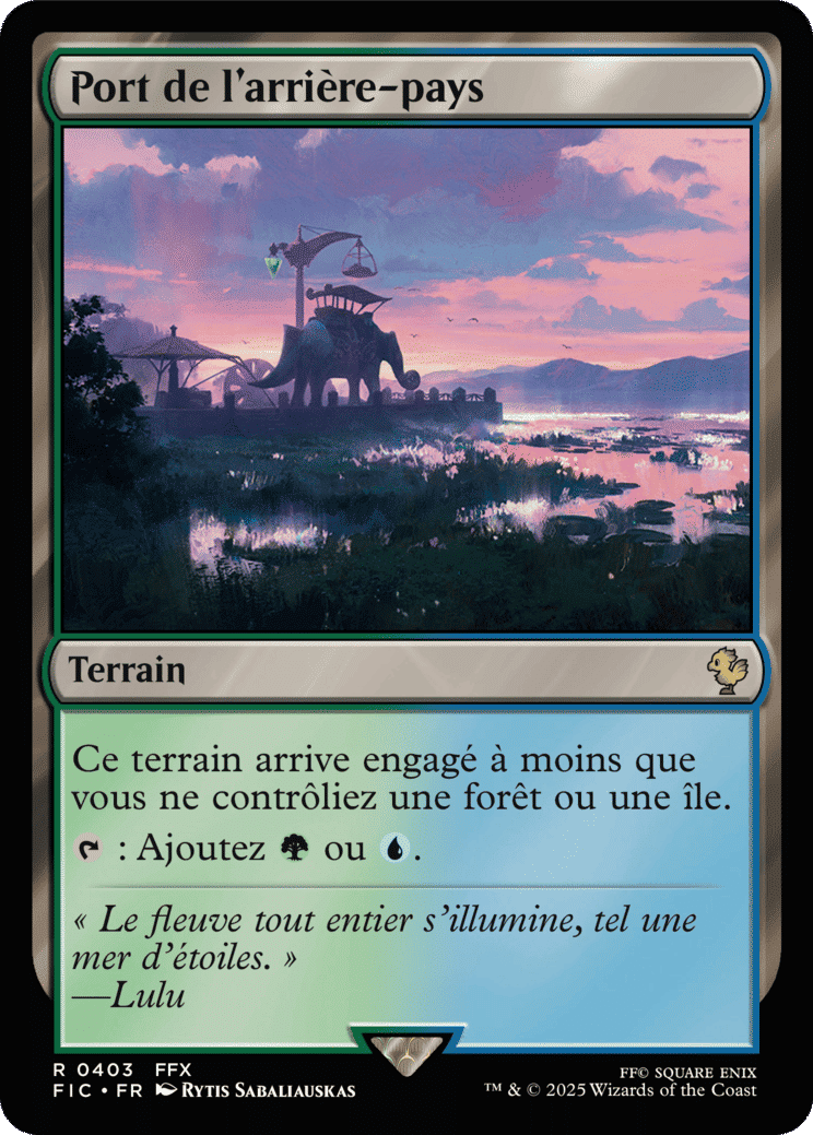 Port de l'arrière-pays — Final Fantasy Commander — Magic: The Gathering