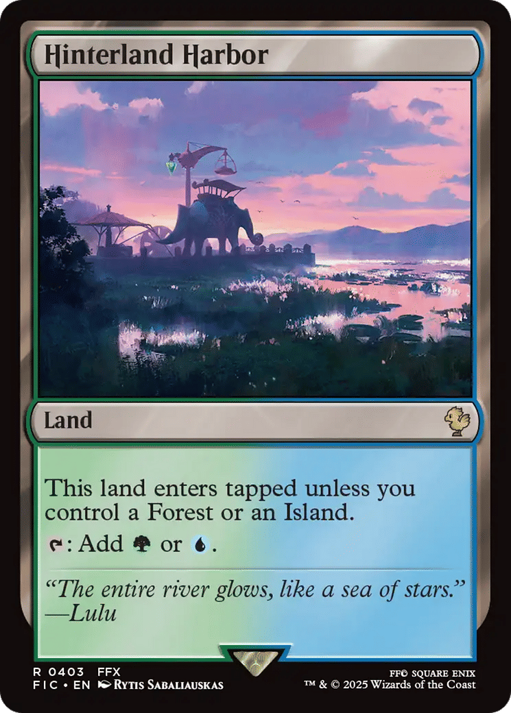 Hinterland Harbor — Final Fantasy Commander — Magic: The Gathering