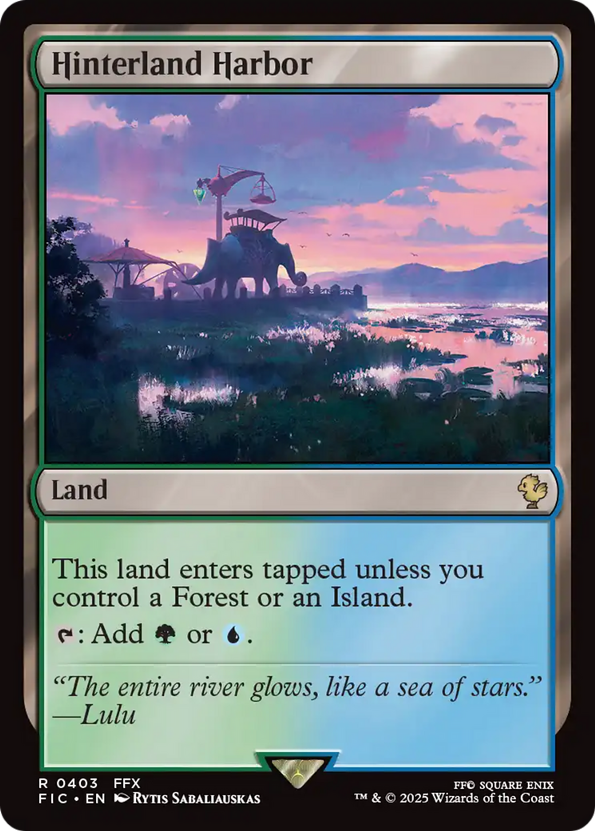 Port de l'arrière-pays — Final Fantasy Commander — Magic: The Gathering