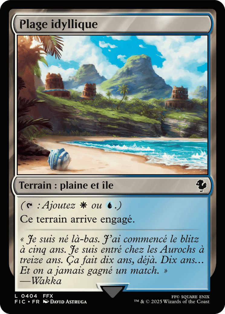 Plage idyllique — Final Fantasy Commander — Magic: The Gathering