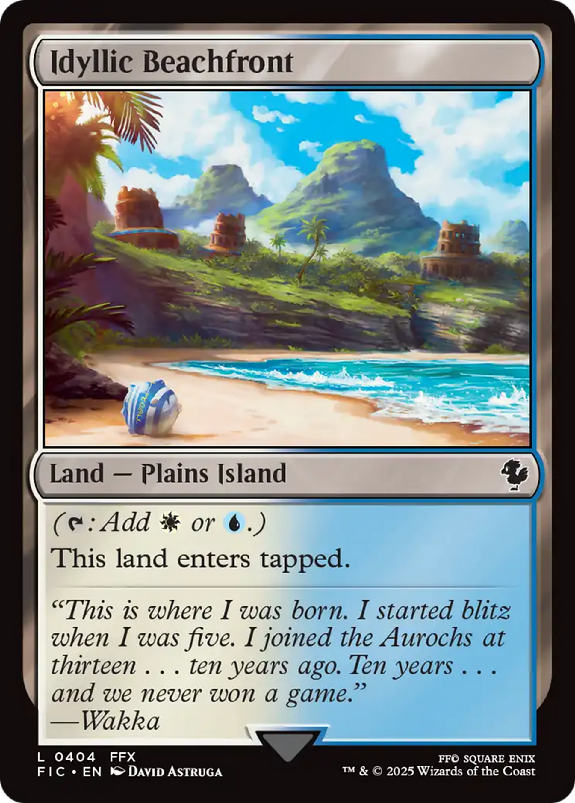 Idyllic Beachfront — Final Fantasy Commander — Magic: The Gathering