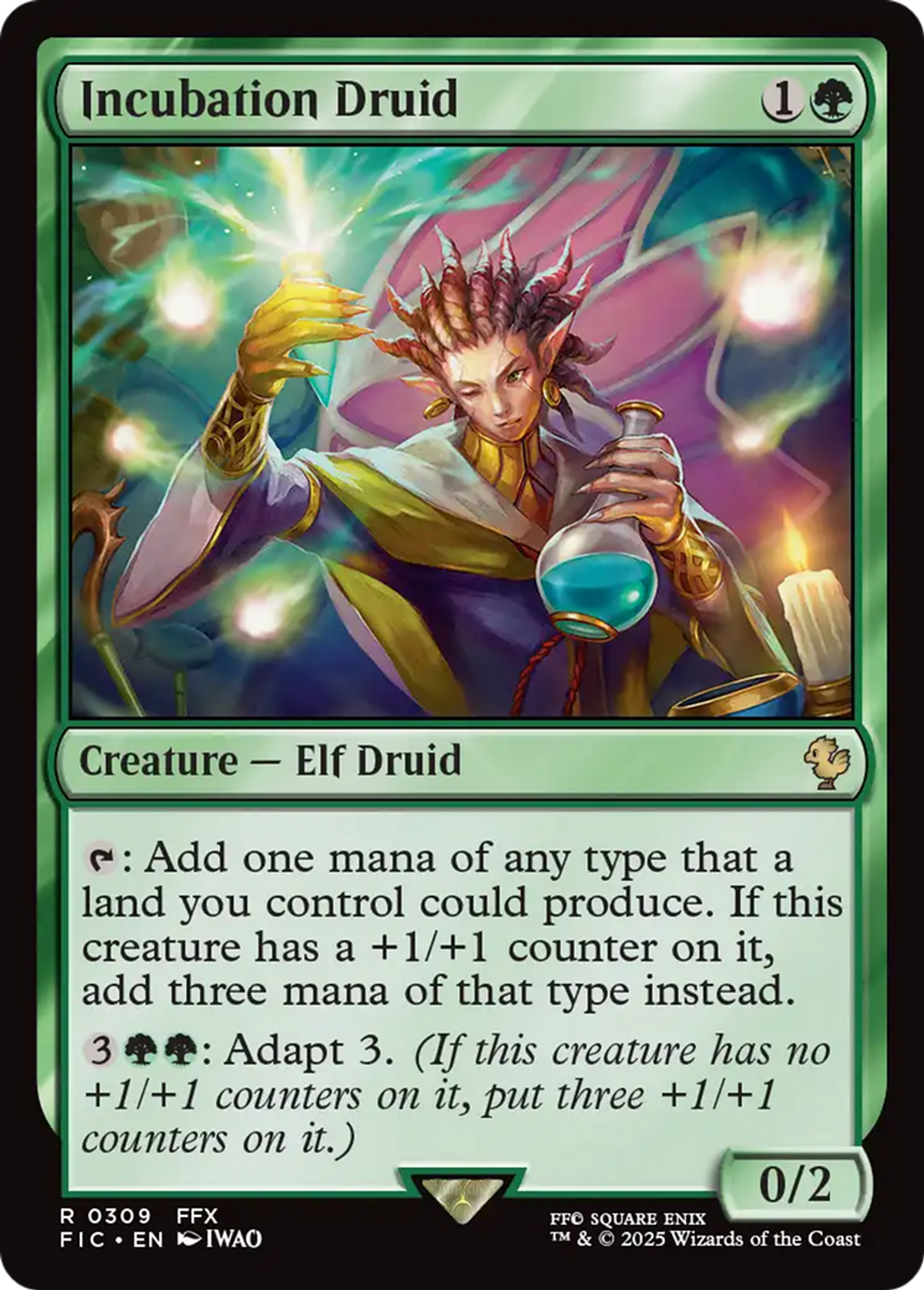 Druidesse d'incubation — Final Fantasy Commander — Magic: The Gathering