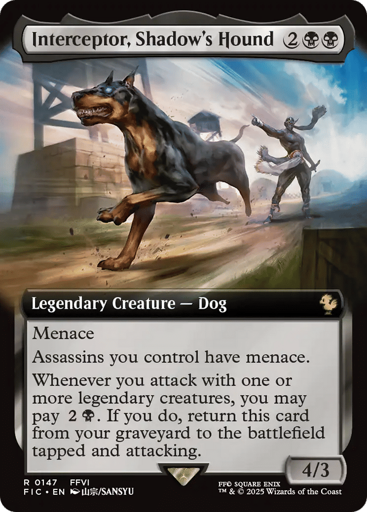Interceptor, Shadow's Hound — Final Fantasy Commander — Magic: The Gathering