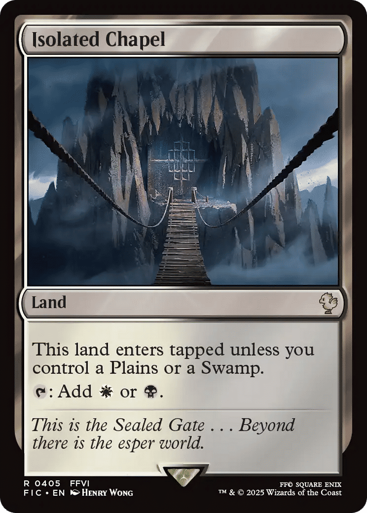 Isolated Chapel — Final Fantasy Commander — Magic: The Gathering