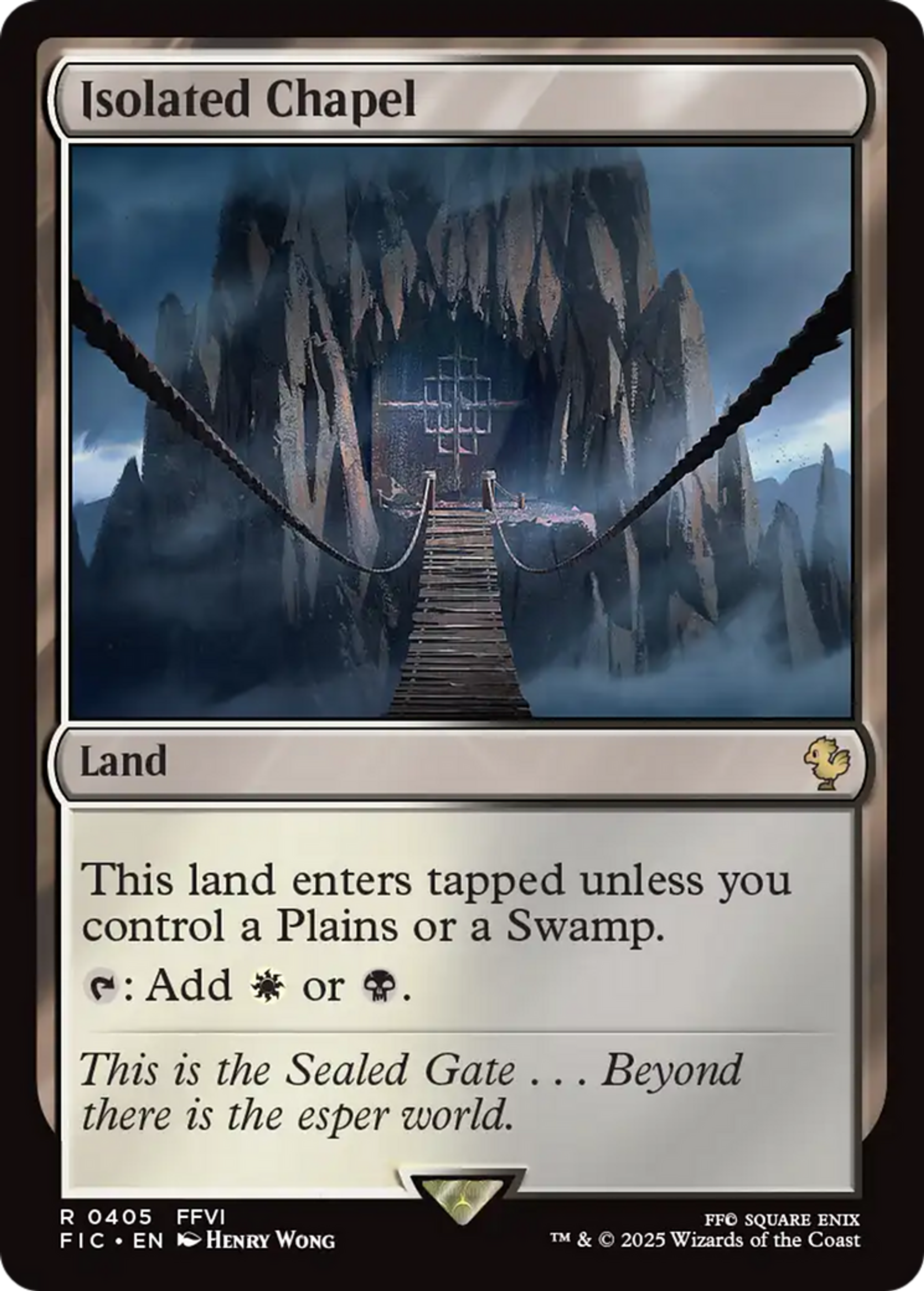 Isolated Chapel — Final Fantasy Commander — Magic: The Gathering