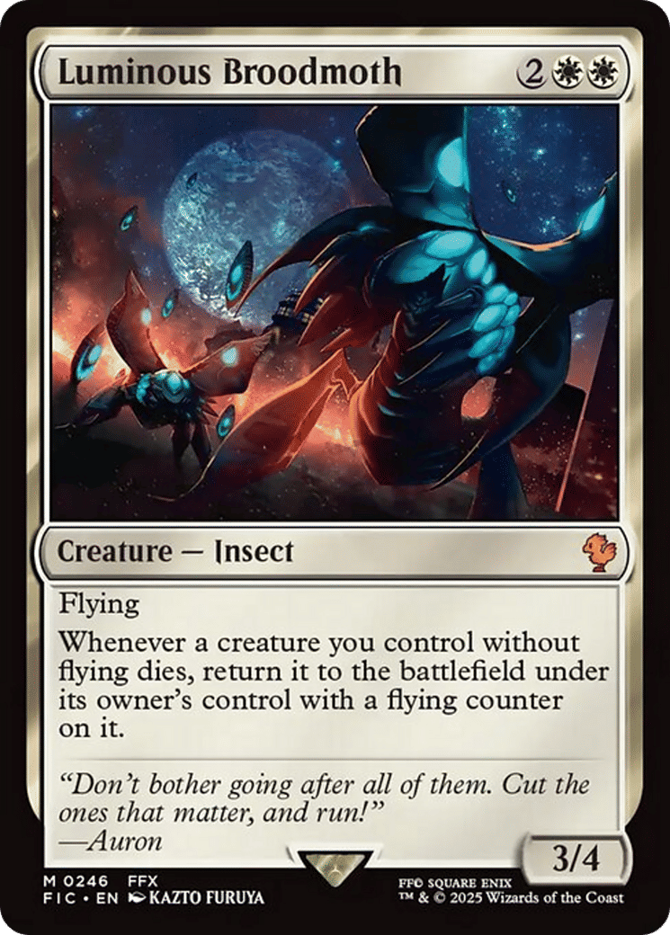 Luminous Broodmoth — Final Fantasy Commander — Magic: The Gathering