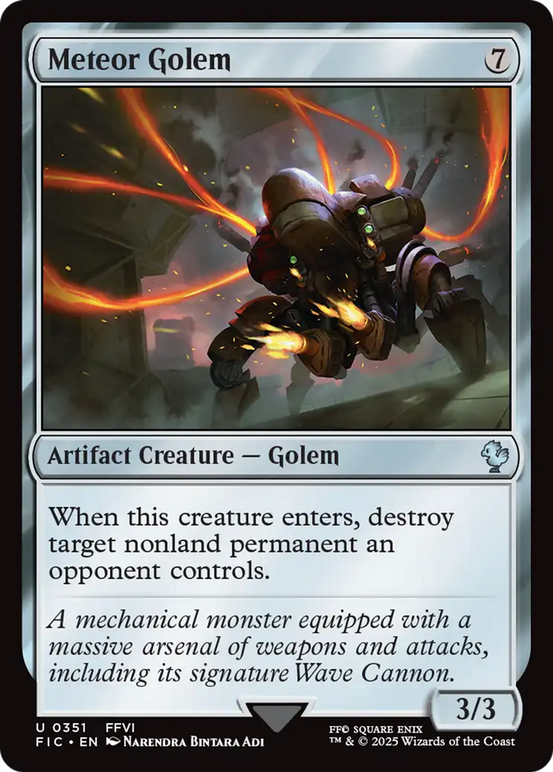 Meteor Golem — Final Fantasy Commander — Magic: The Gathering