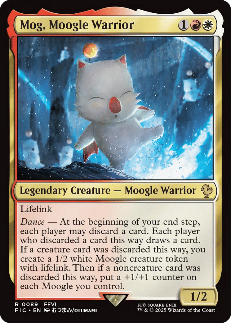 Mog, Moogle Warrior from Final Fantasy Commander - Magic: The Gathering