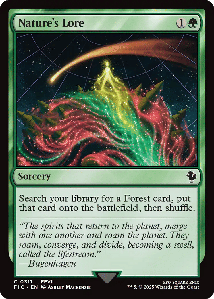 Nature's Lore — Final Fantasy Commander — Magic: The Gathering