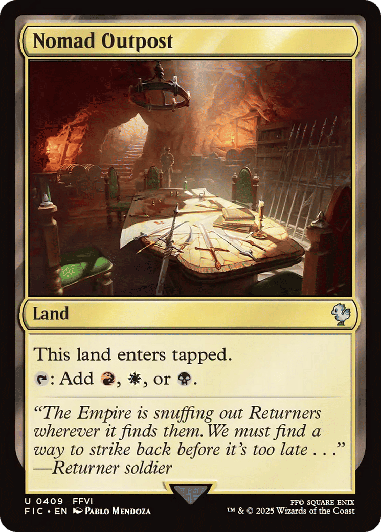 Nomad Outpost — Final Fantasy Commander — Magic: The Gathering
