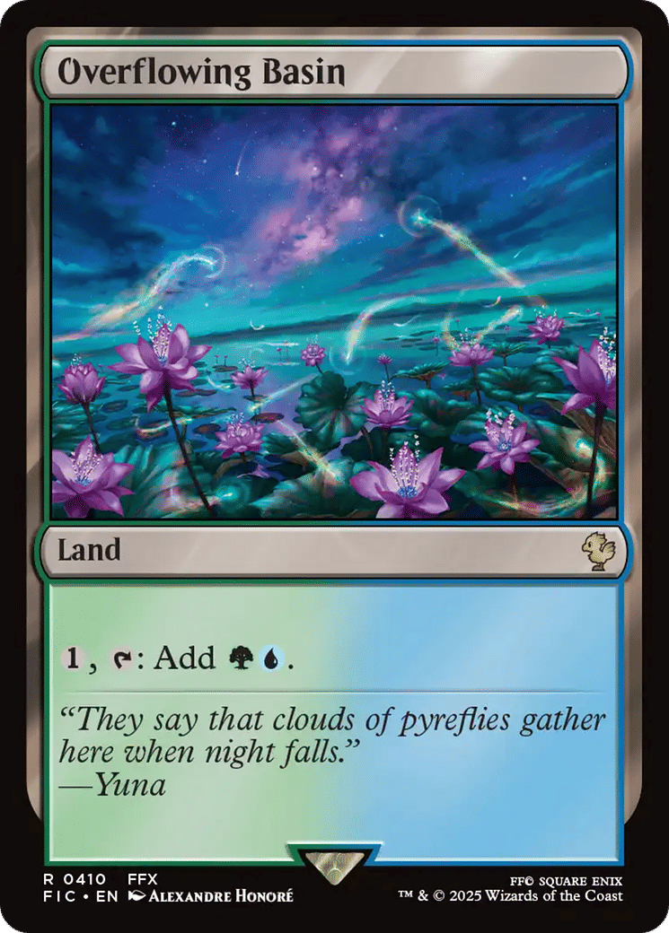 Overflowing Basin — Final Fantasy Commander — Magic: The Gathering