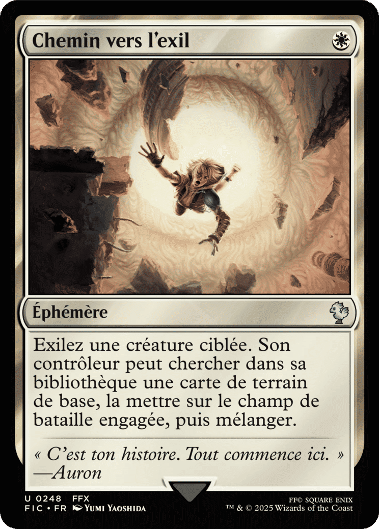 Chemin vers l'exil — Final Fantasy Commander — Magic: The Gathering