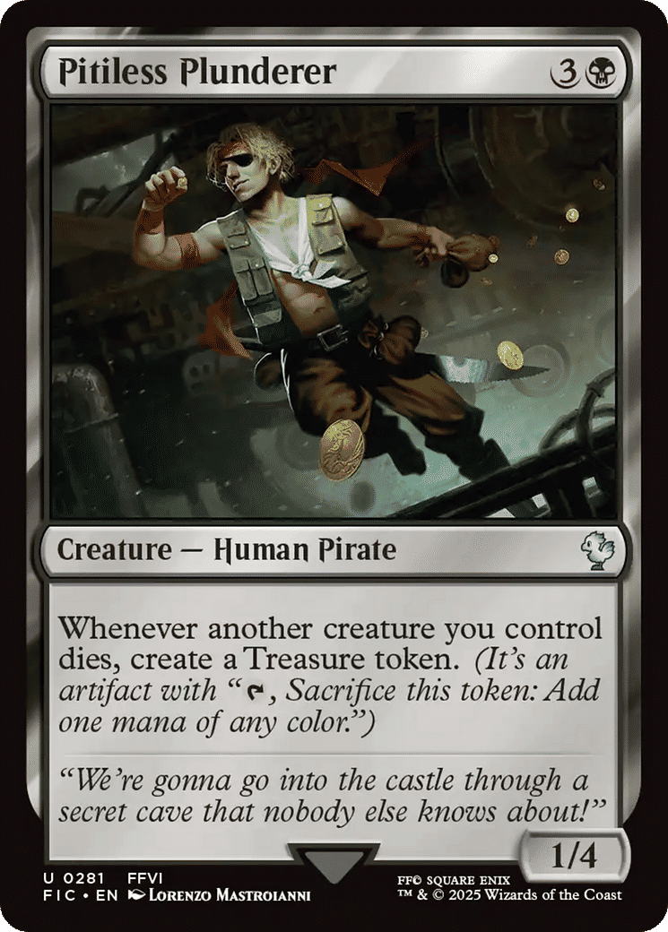 Pitiless Plunderer from Final Fantasy Commander - Magic: The Gathering