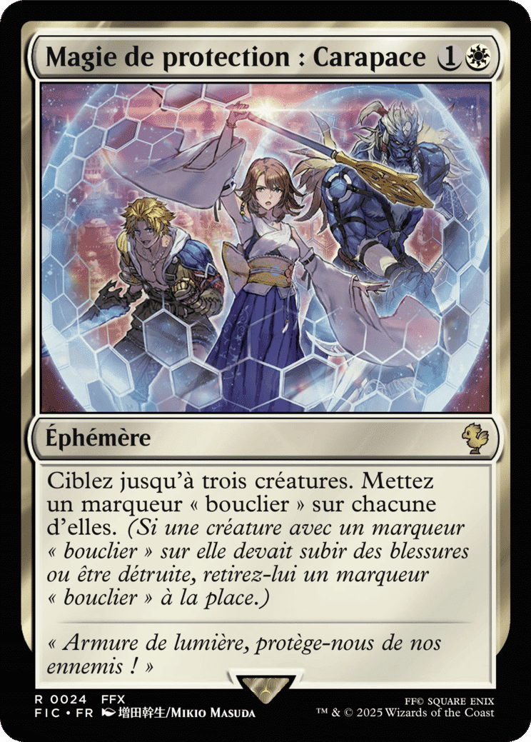 Magie de protection : carapace — Final Fantasy Commander — Magic: The Gathering