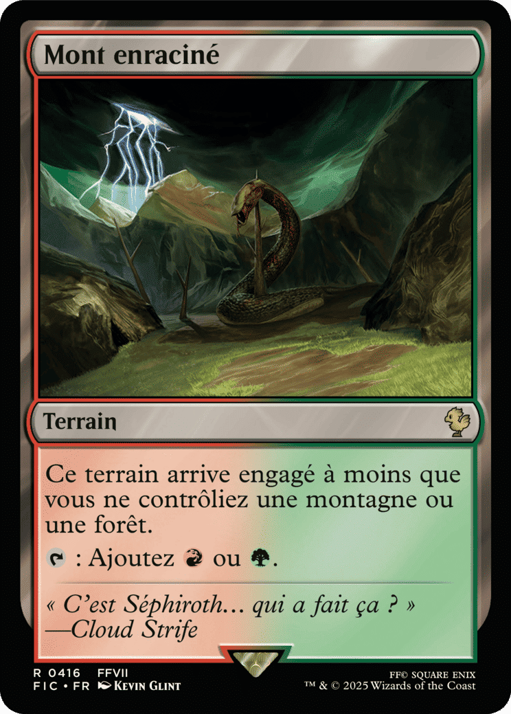 Mont enraciné — Final Fantasy Commander — Magic: The Gathering
