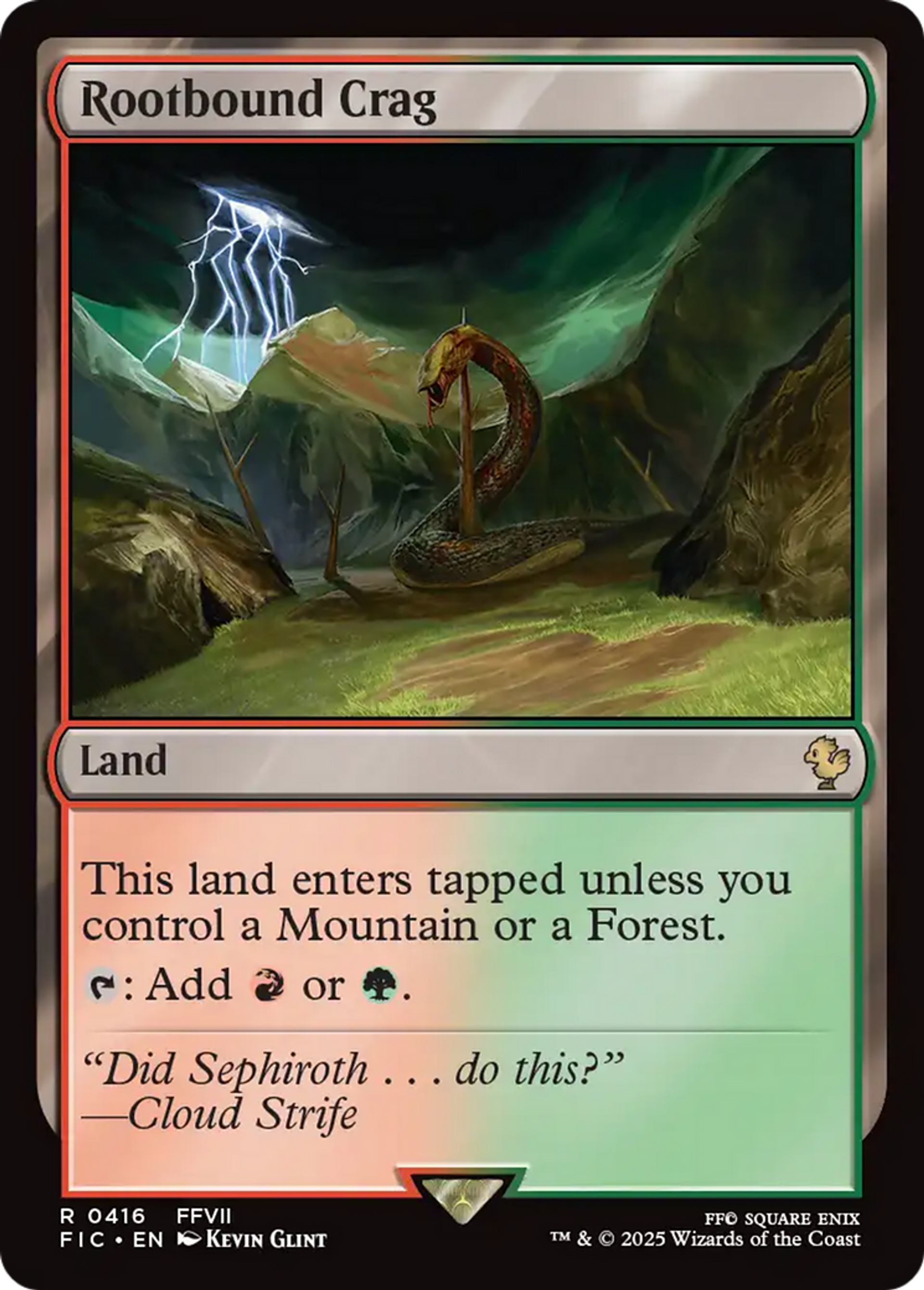 Mont enraciné — Final Fantasy Commander — Magic: The Gathering