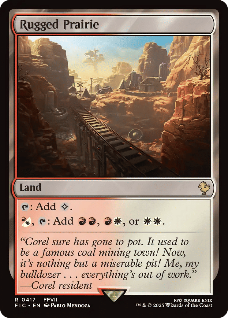 Rugged Prairie — Final Fantasy Commander — Magic: The Gathering