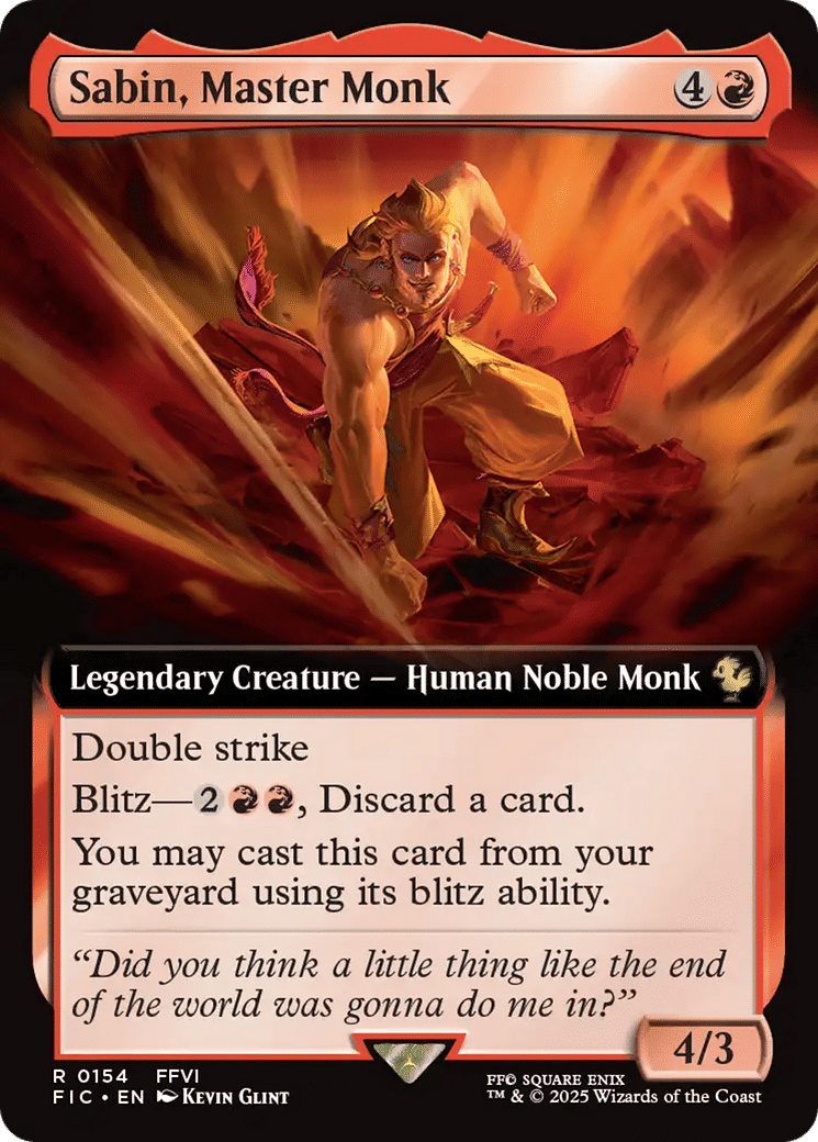 Sabin, Master Monk — Final Fantasy Commander — Magic: The Gathering
