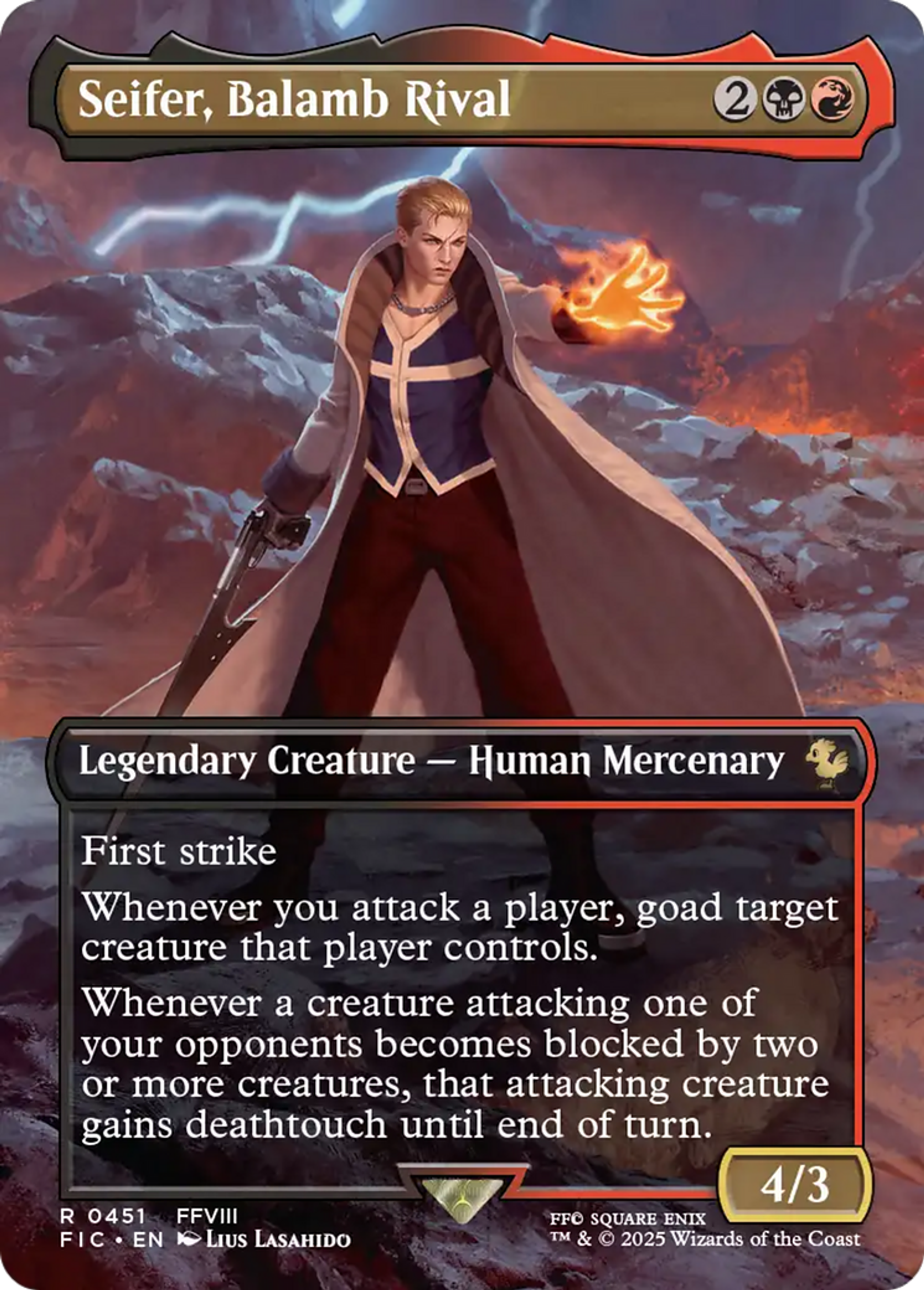 Seifer, Balamb Rival — Final Fantasy Commander — Magic: The Gathering
