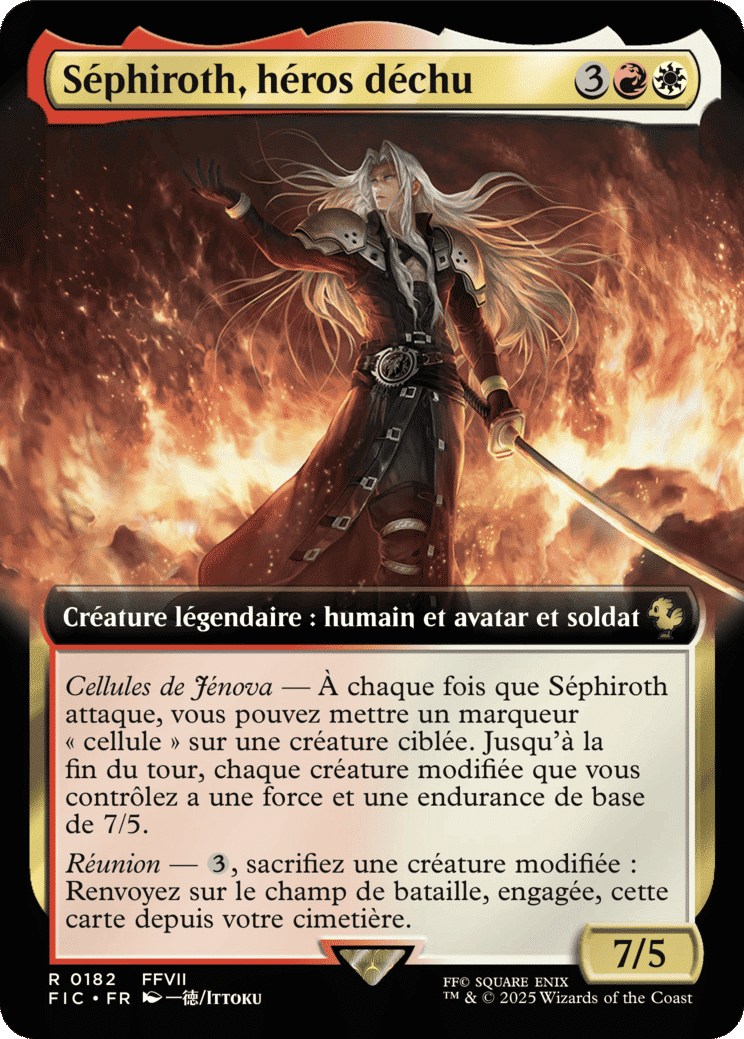 Séphiroth, héros déchu — Final Fantasy Commander — Magic: The Gathering