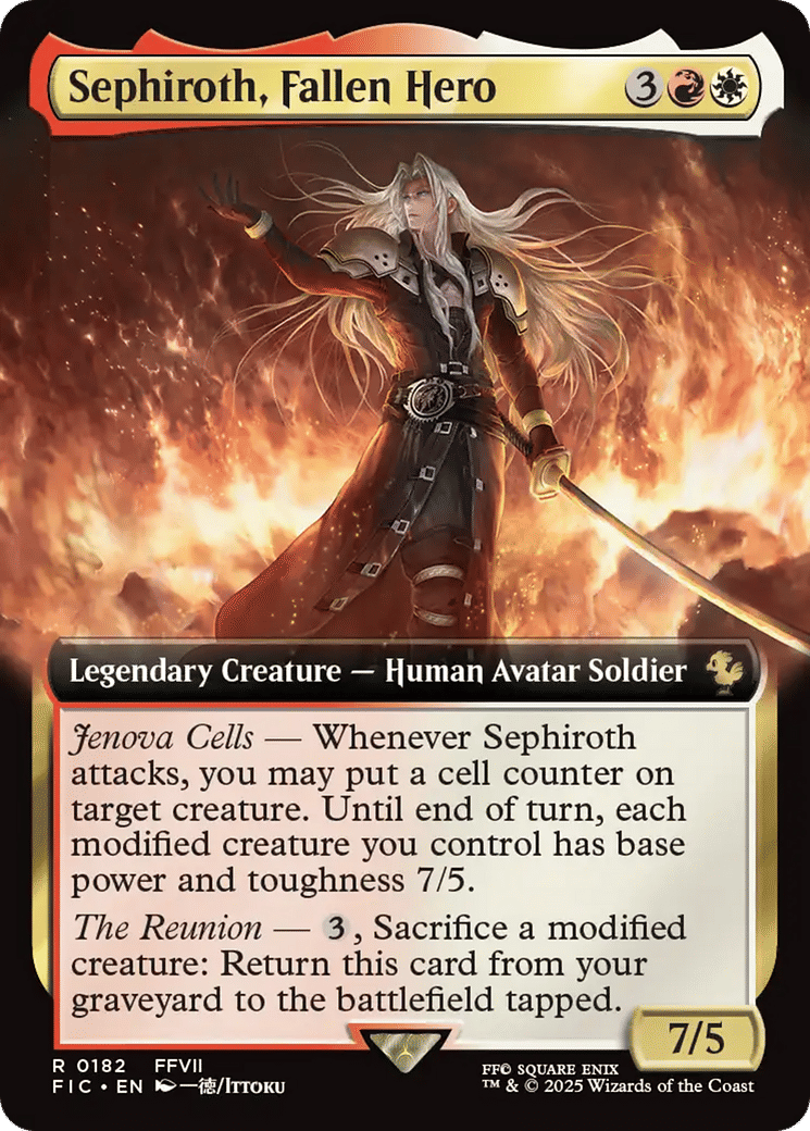 Sephiroth, Fallen Hero — Final Fantasy Commander — Magic: The Gathering