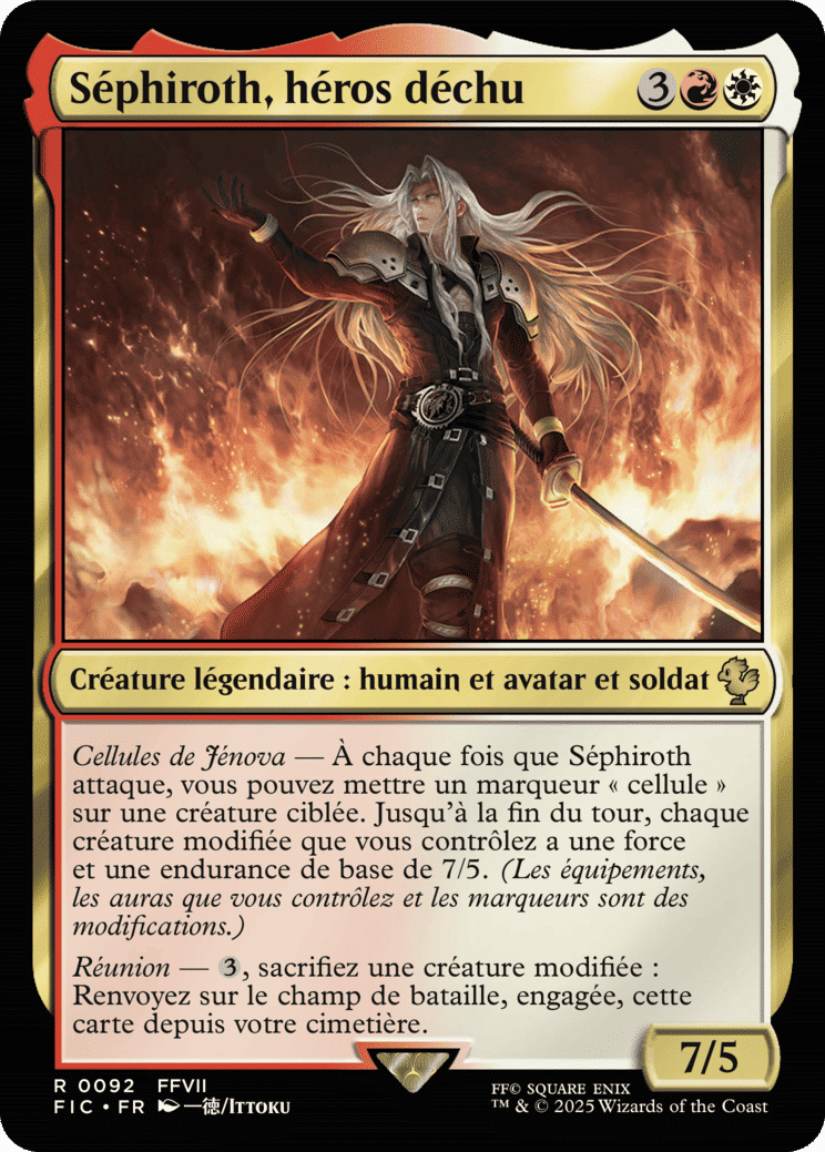 Séphiroth, héros déchu — Final Fantasy Commander — Magic: The Gathering