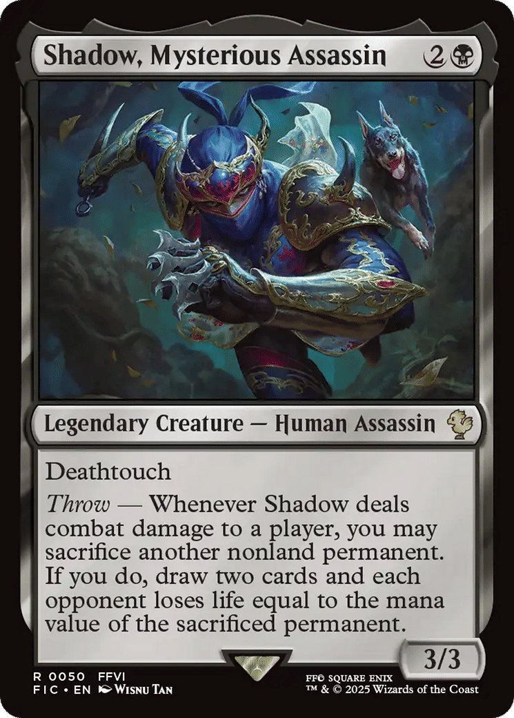 Shadow, Mysterious Assassin — Final Fantasy Commander — Magic: The Gathering