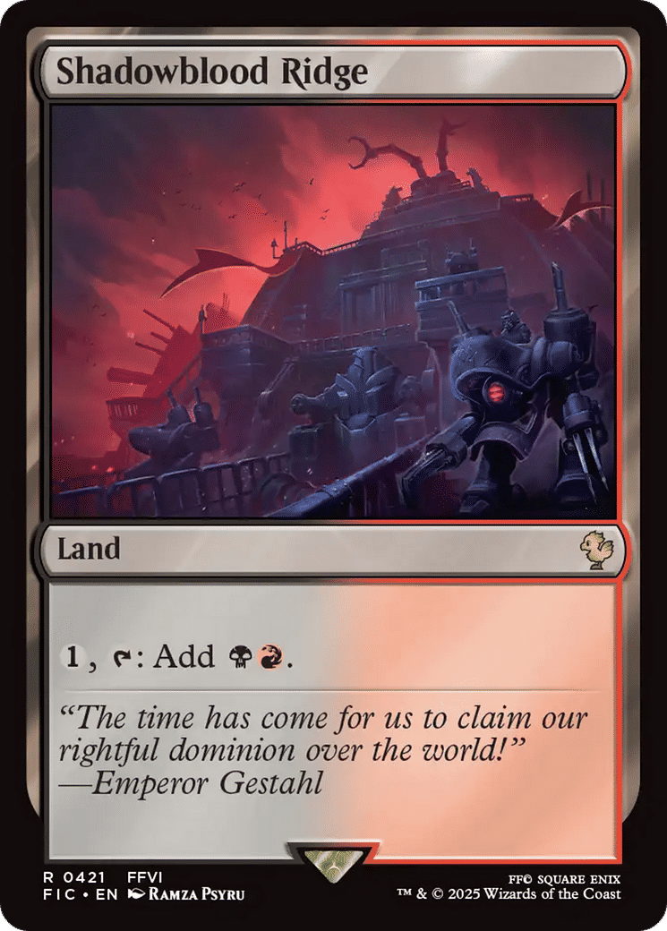 Shadowblood Ridge — Final Fantasy Commander — Magic: The Gathering