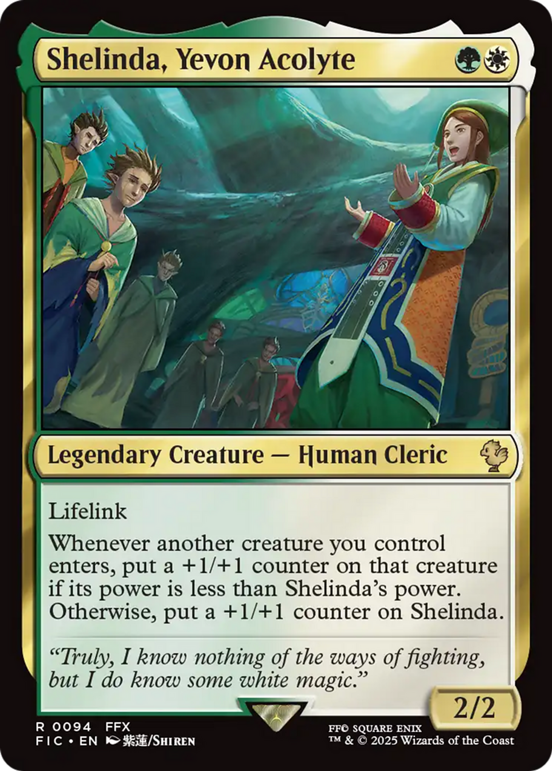 Shelinda, Yevon Acolyte — Final Fantasy Commander — Magic: The Gathering