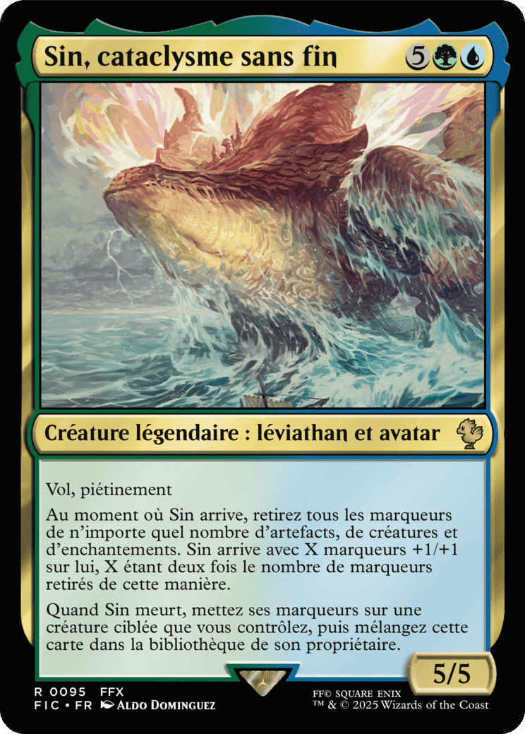 Sin, cataclysme sans fin — Final Fantasy Commander — Magic: The Gathering