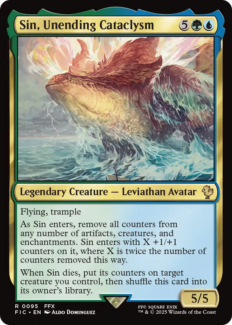Sin, Unending Cataclysm — Final Fantasy Commander — Magic: The Gathering