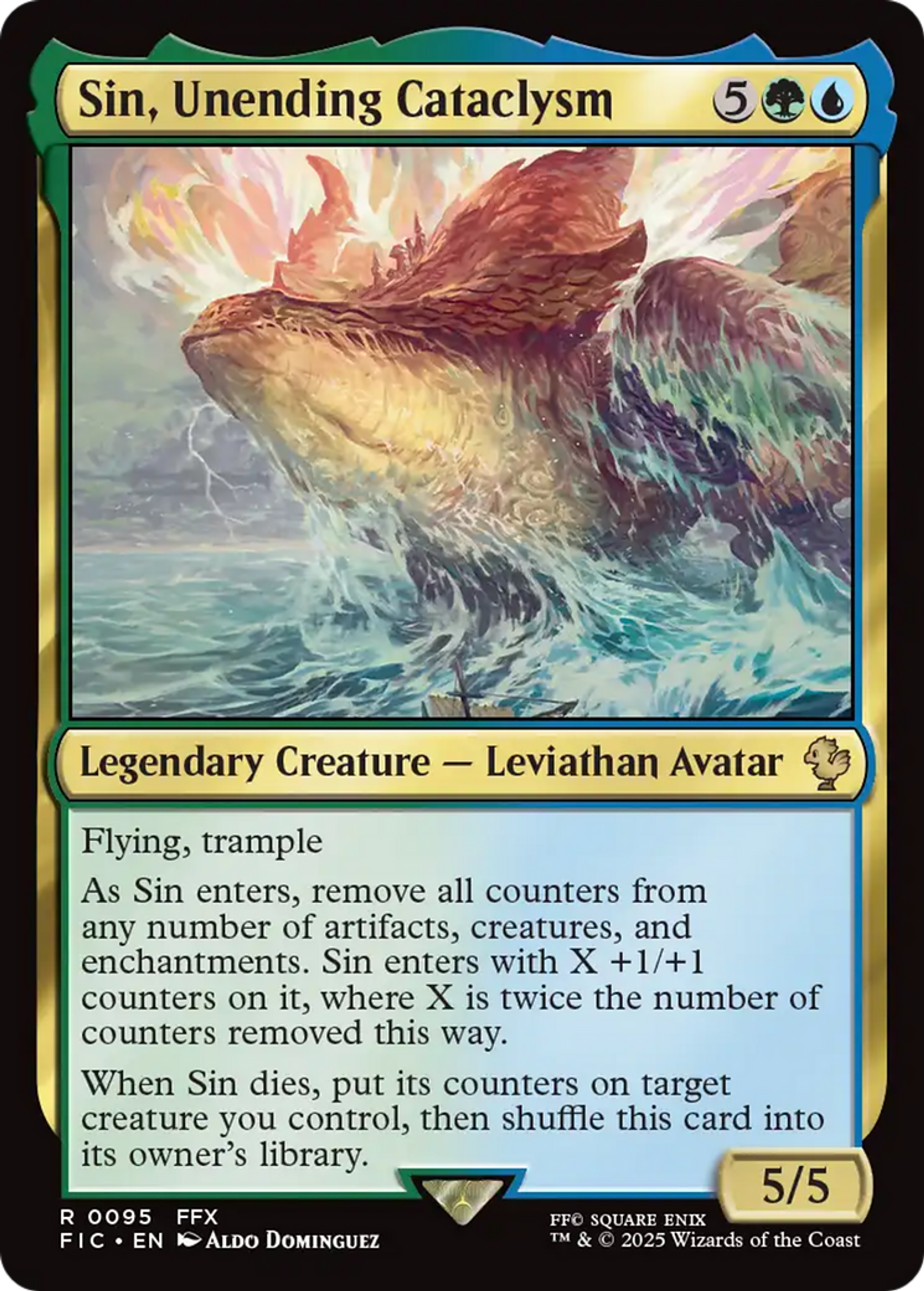 Sin, Unending Cataclysm — Final Fantasy Commander — Magic: The Gathering