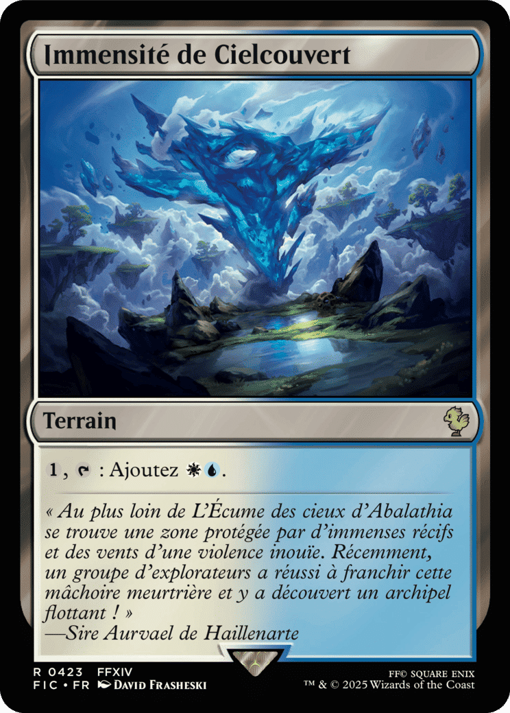Immensité de Cielcouvert — Final Fantasy Commander — Magic: The Gathering