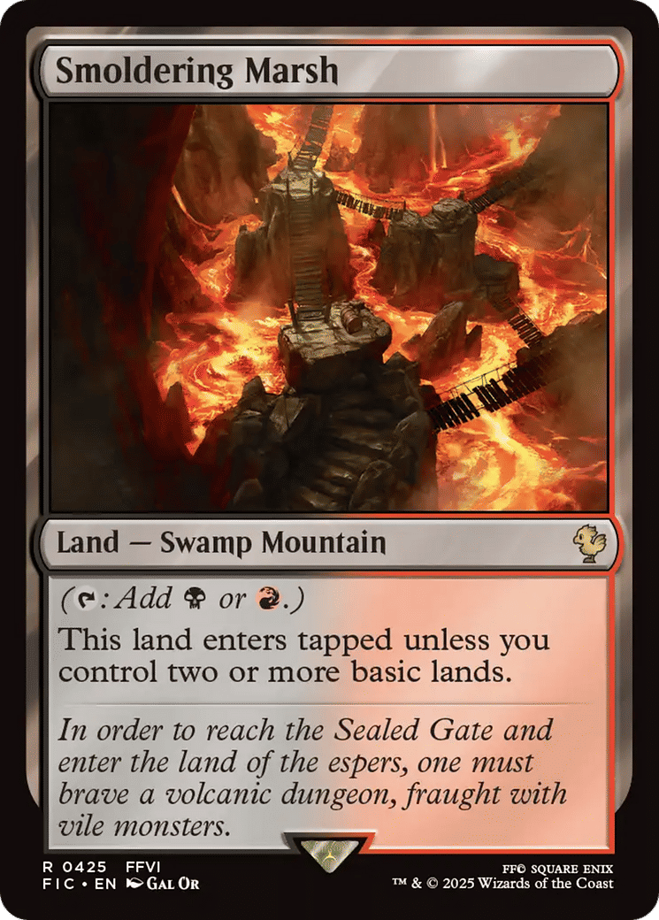 Smoldering Marsh — Final Fantasy Commander — Magic: The Gathering