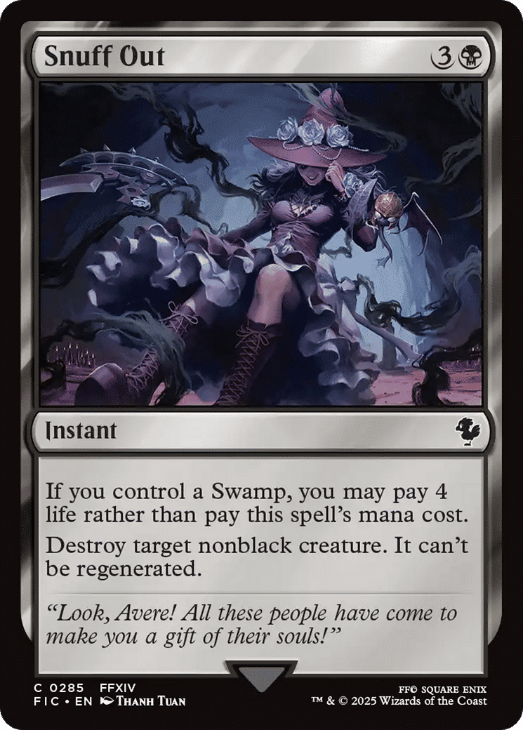 Snuff Out — Final Fantasy Commander — Magic: The Gathering