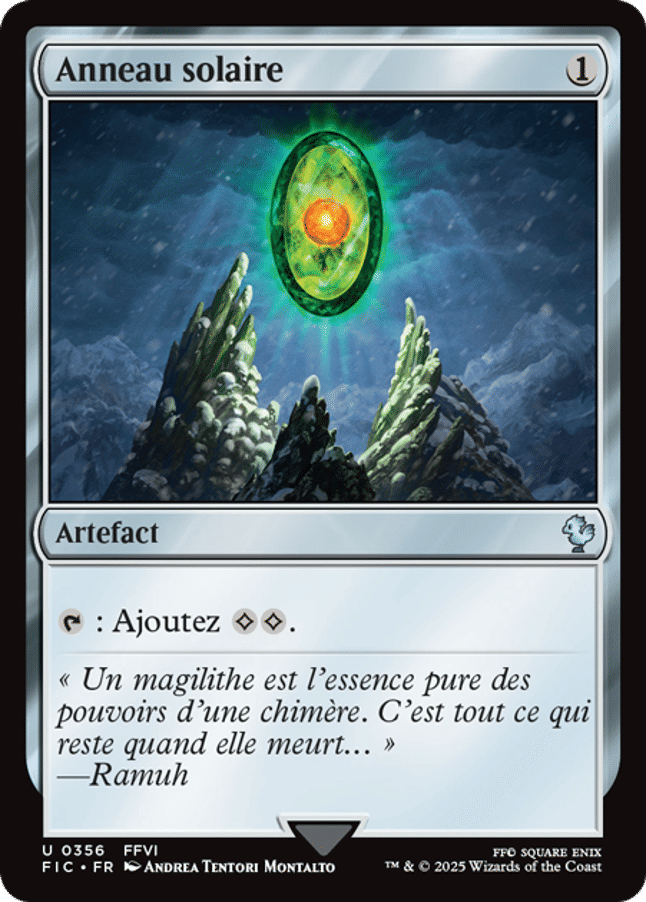 Anneau solaire — Final Fantasy Commander — Magic: The Gathering