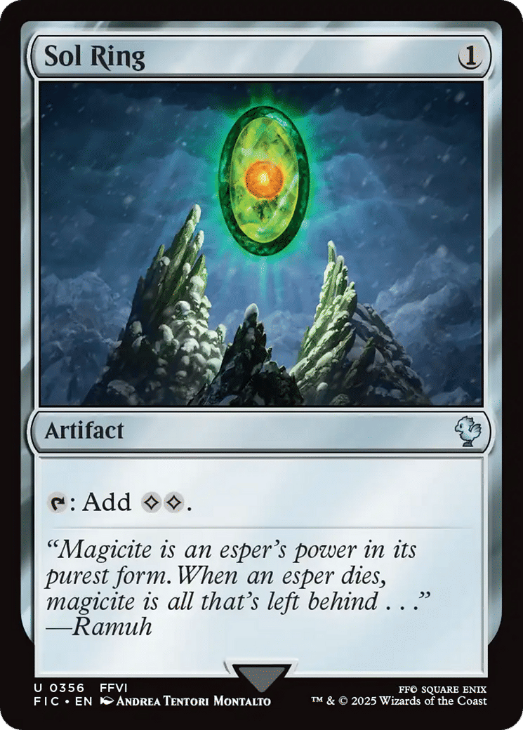 Sol Ring — Final Fantasy Commander — Magic: The Gathering
