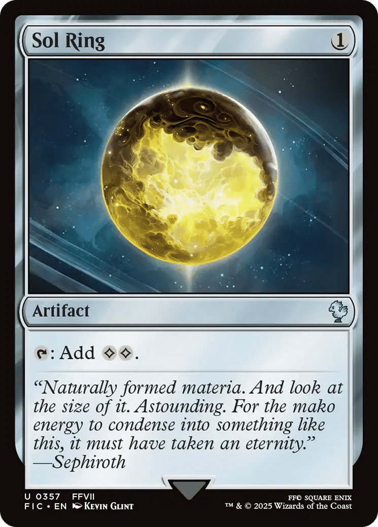 Sol Ring — Final Fantasy Commander — Magic: The Gathering