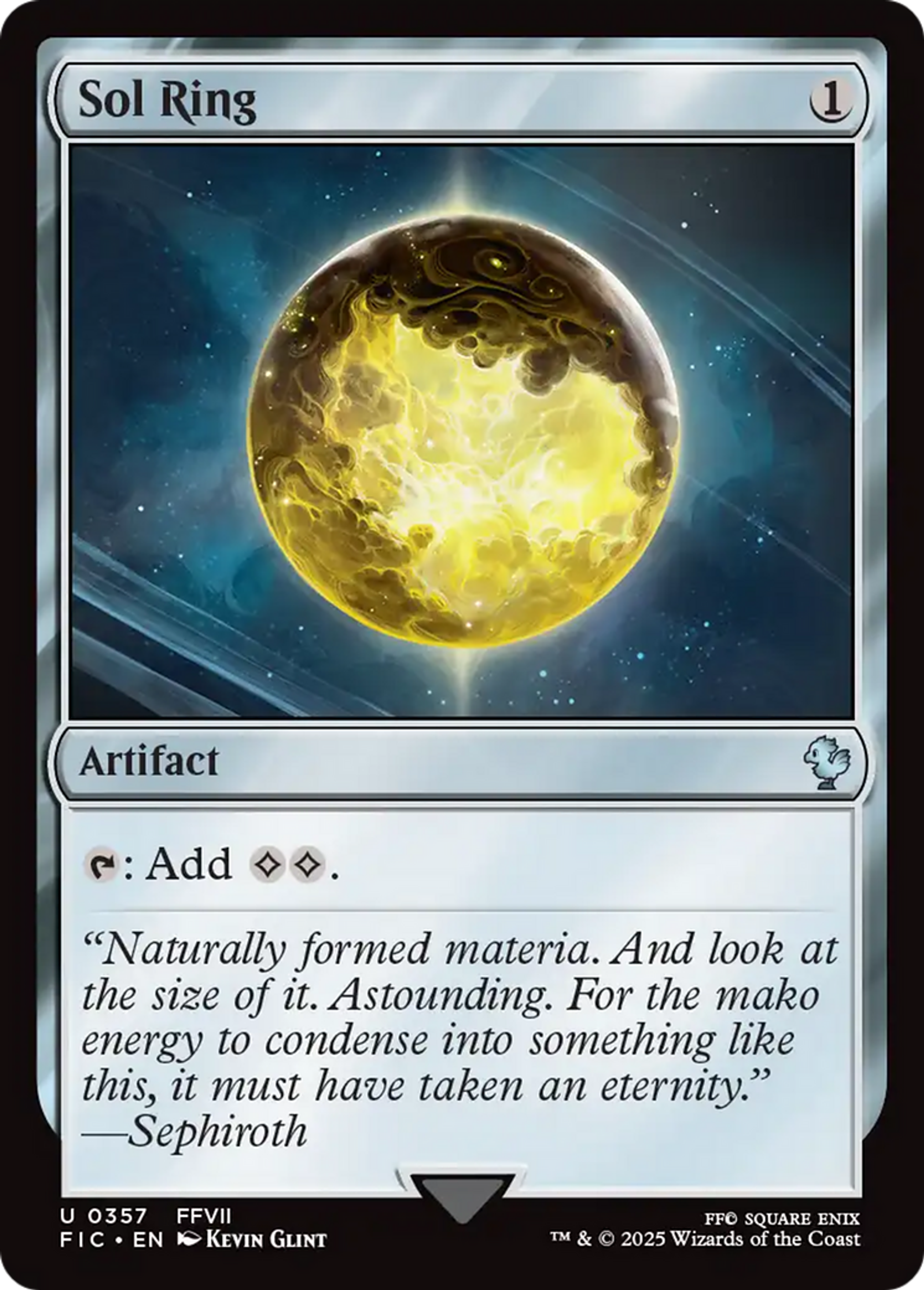 Anneau solaire — Final Fantasy Commander — Magic: The Gathering