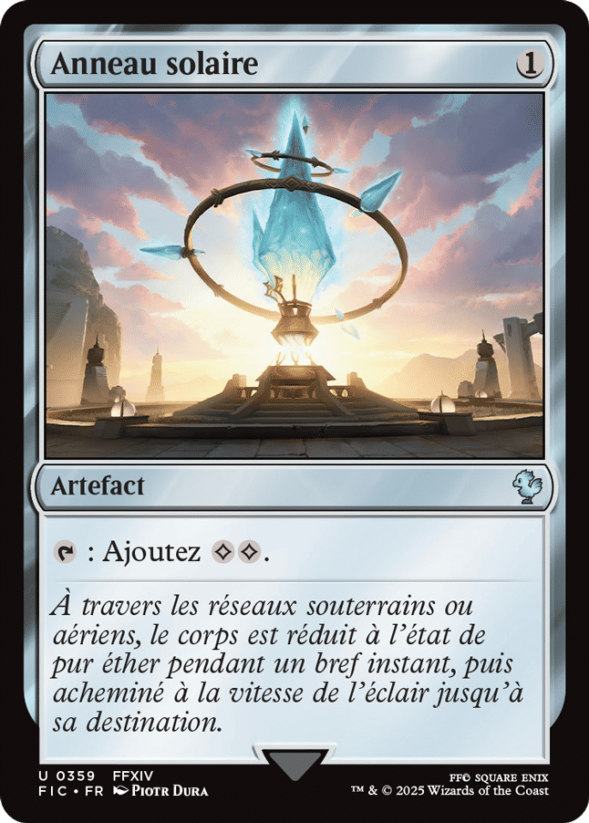 Anneau solaire — Final Fantasy Commander — Magic: The Gathering