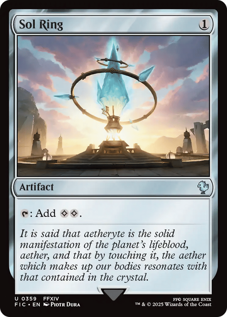 Sol Ring — Final Fantasy Commander — Magic: The Gathering