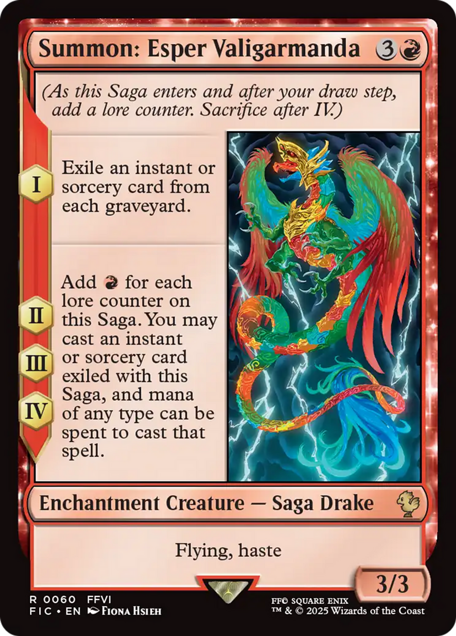 Invocation : Valigarmanda — Final Fantasy Commander — Magic: The Gathering