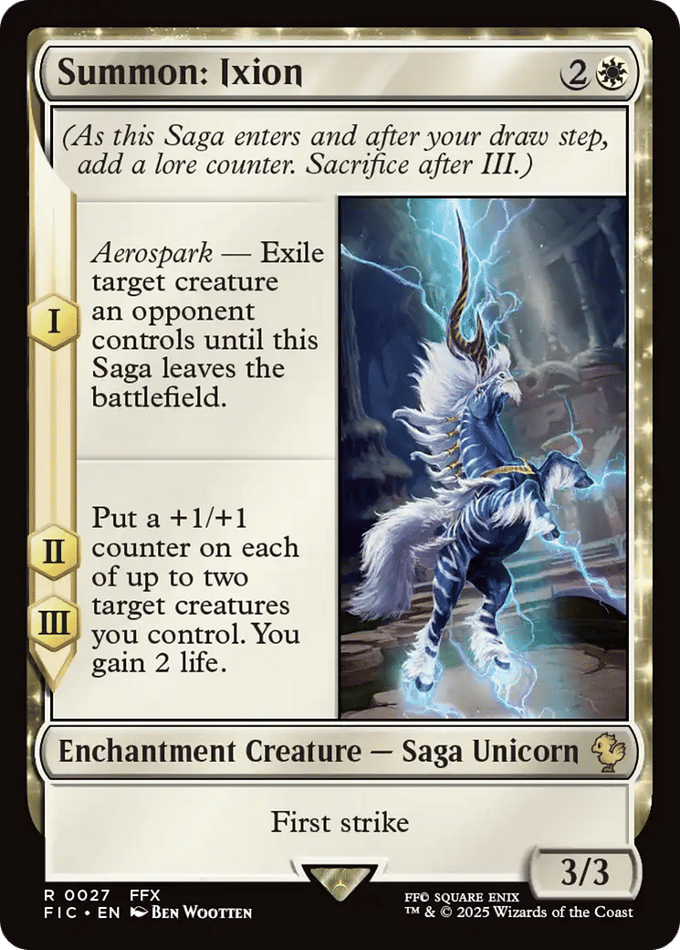 Summon: Ixion — Final Fantasy Commander — Magic: The Gathering