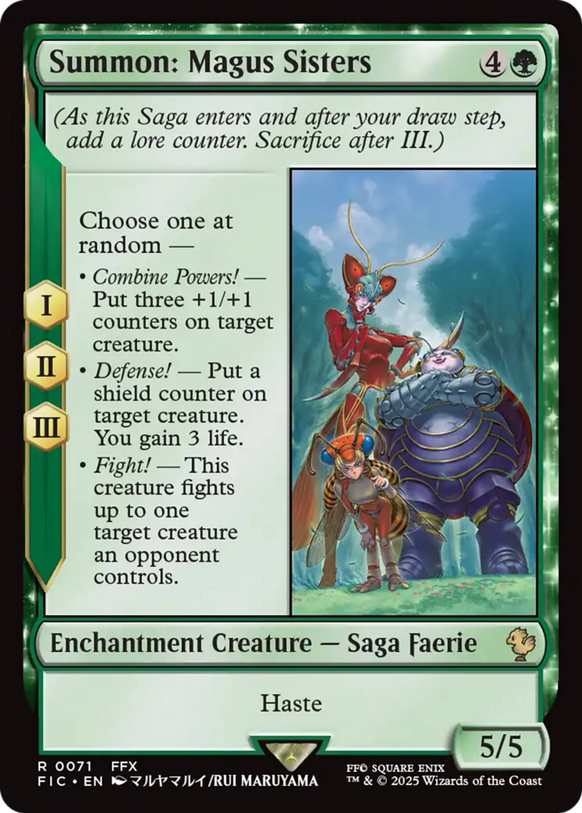Invocation : sœurs Magus — Final Fantasy Commander — Magic: The Gathering