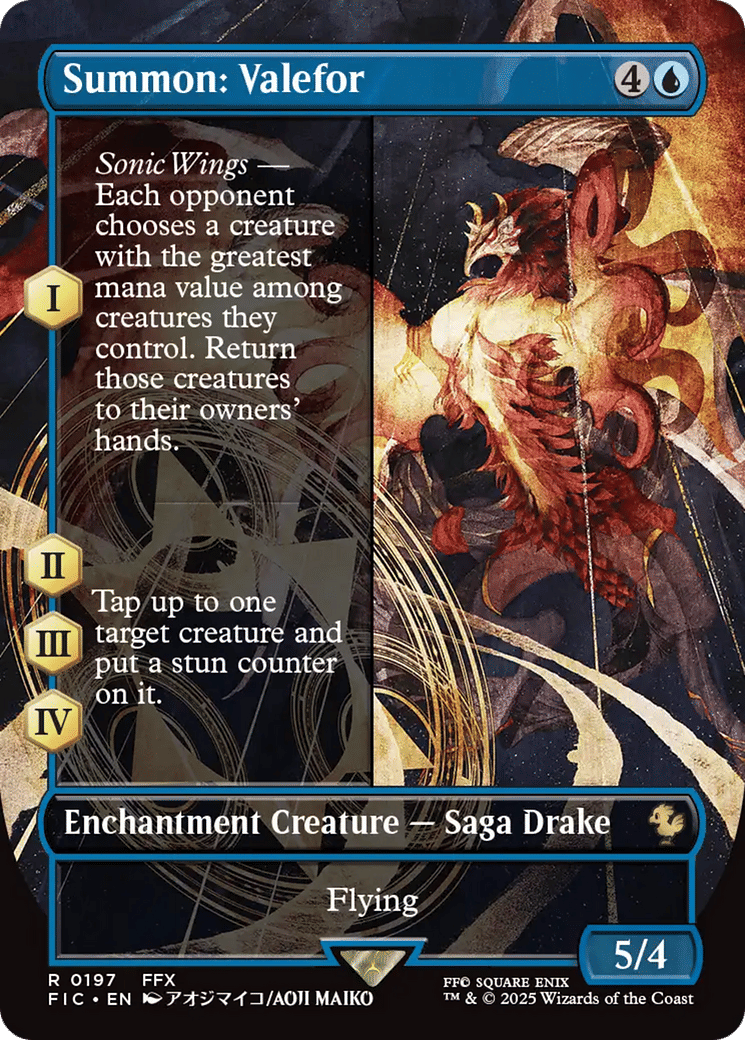 Summon: Valefor — Final Fantasy Commander — Magic: The Gathering