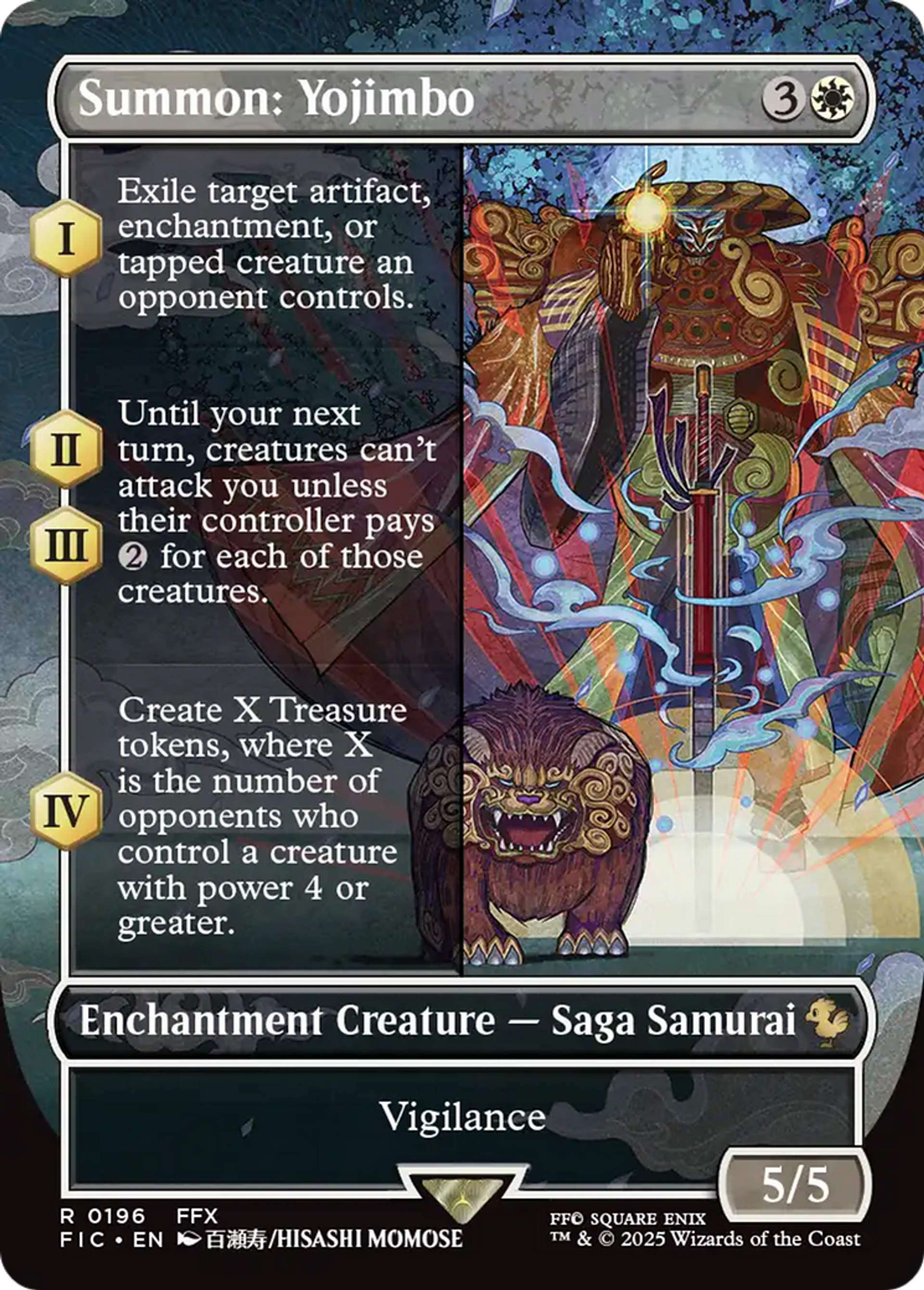 Summon: Yojimbo — Final Fantasy Commander — Magic: The Gathering