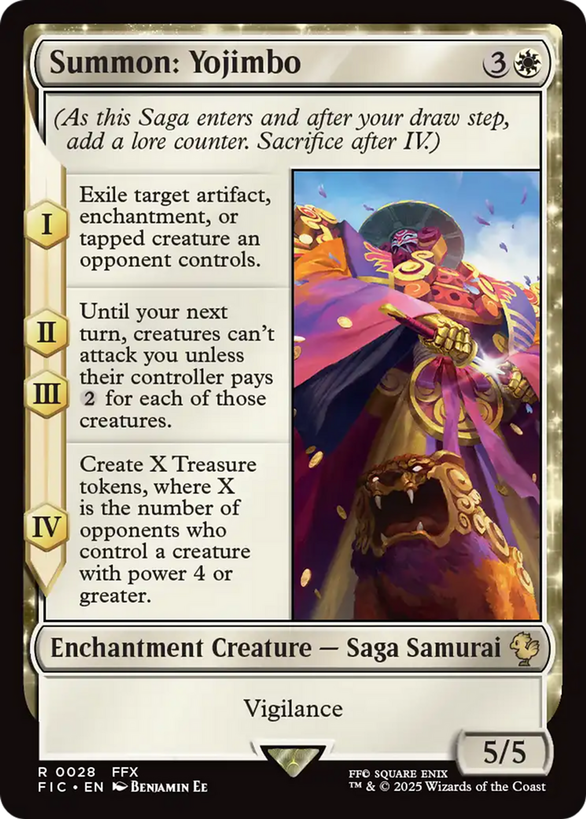 Invocation : Yojimbo — Final Fantasy Commander — Magic: The Gathering