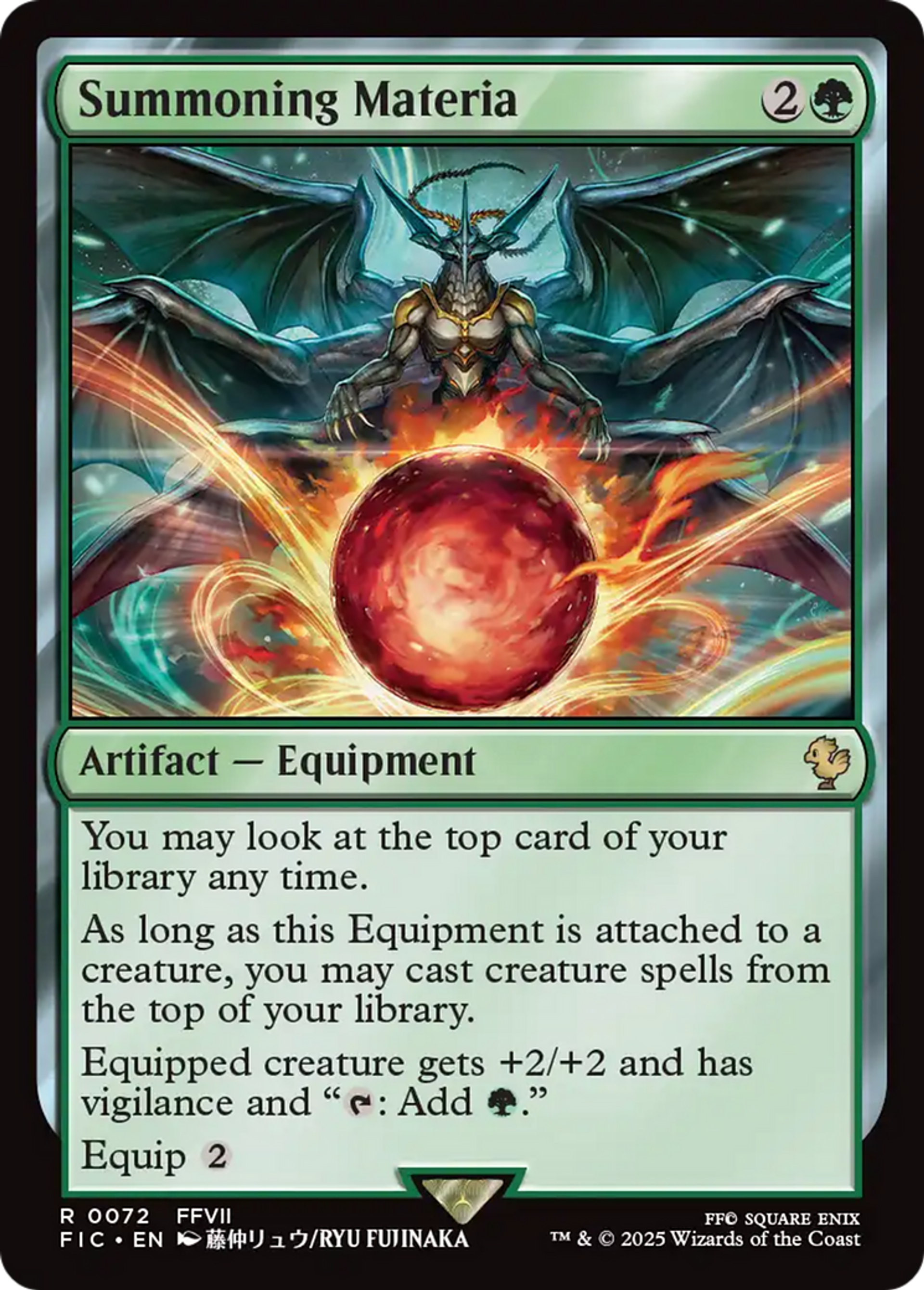 Summoning Materia — Final Fantasy Commander — Magic: The Gathering